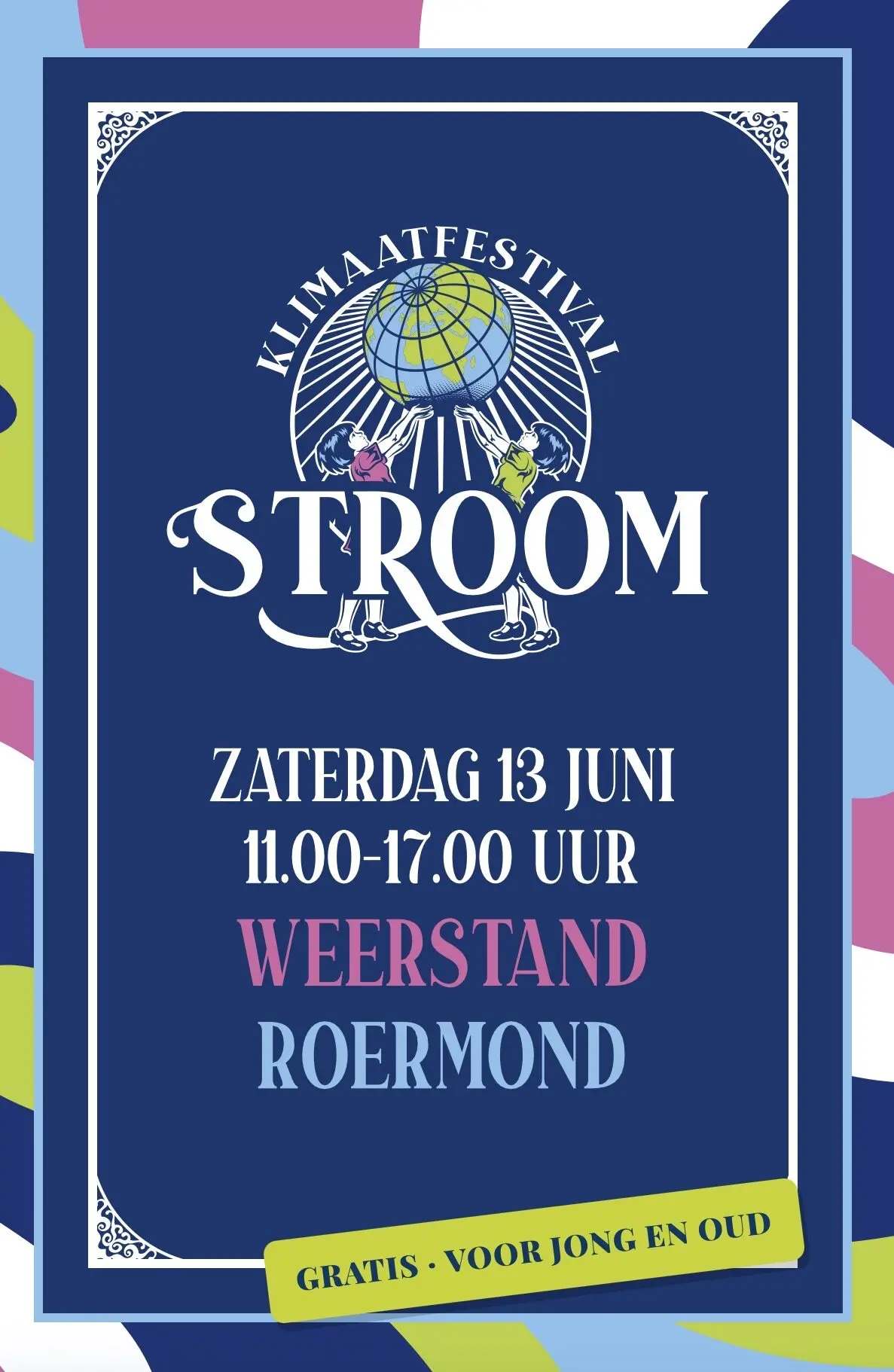 STROOM aankondiging, vierkant formaat voor sociale media feed